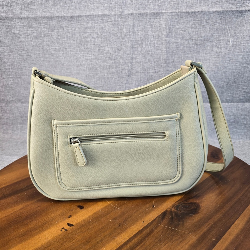 Liz Claiborne Tan Faux Leather Small Shoulder Bag Baguette Purse